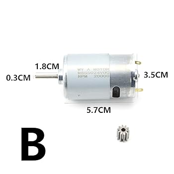 Amazon.com: 18000/20000 RPM Metal DL 555-C 24V 200W Motors